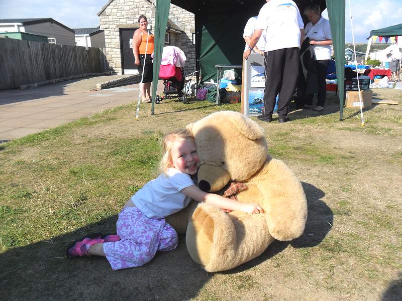 Winner of Teddy Bear Raffle